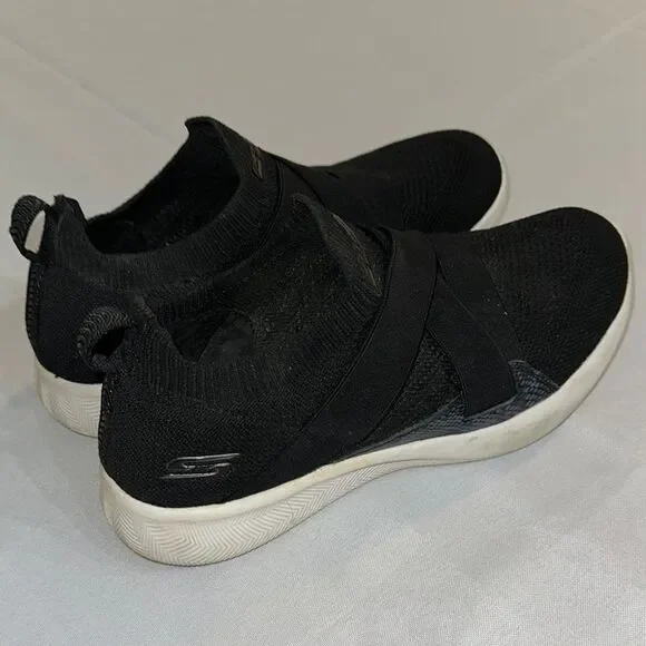 Skechers BOB’s Black Slip-On Sneakers Size 8.5 - Picture 6 of 11